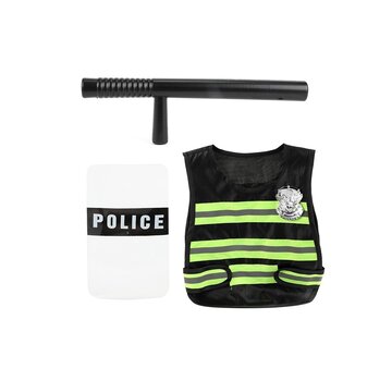 Toi-Toys Carnaval - Toi-toys Police Set Noir/Jaune 38 cm