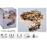 Nampook Guirlande de Noël de 14 mètres - Nampook - Éclairage de sapin de Noël - Lumière blanc chaud - 700 LED pour usage l'intérieur et l'extérieur