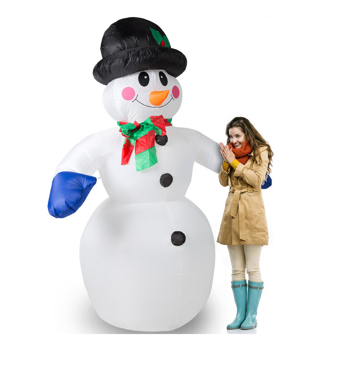 Bonhomme de neige gonflable Deuba - 240cm - AVEC lumières
