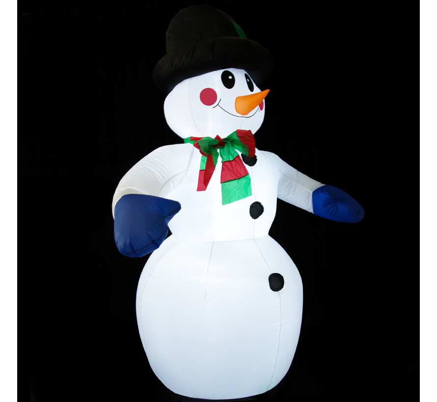 Bonhomme de neige gonflable Deuba - 240cm - AVEC lumières