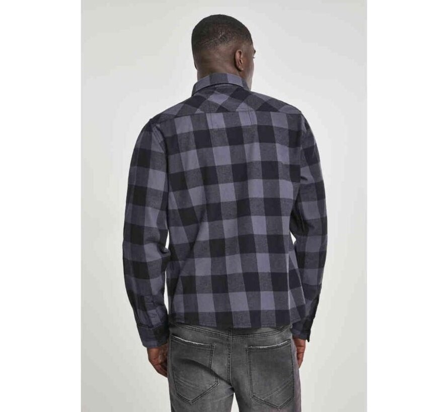 Brandit Shirt -4XL- Checked Black/Grey