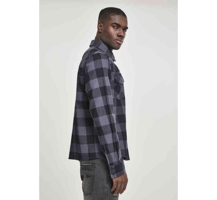 Brandit Shirt -4XL- Checked Black/Grey