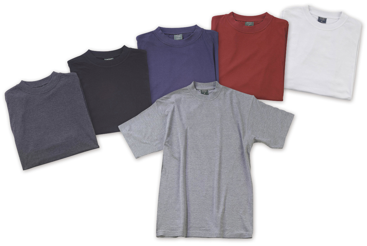T-shirt grande taille coton rouge, taille L