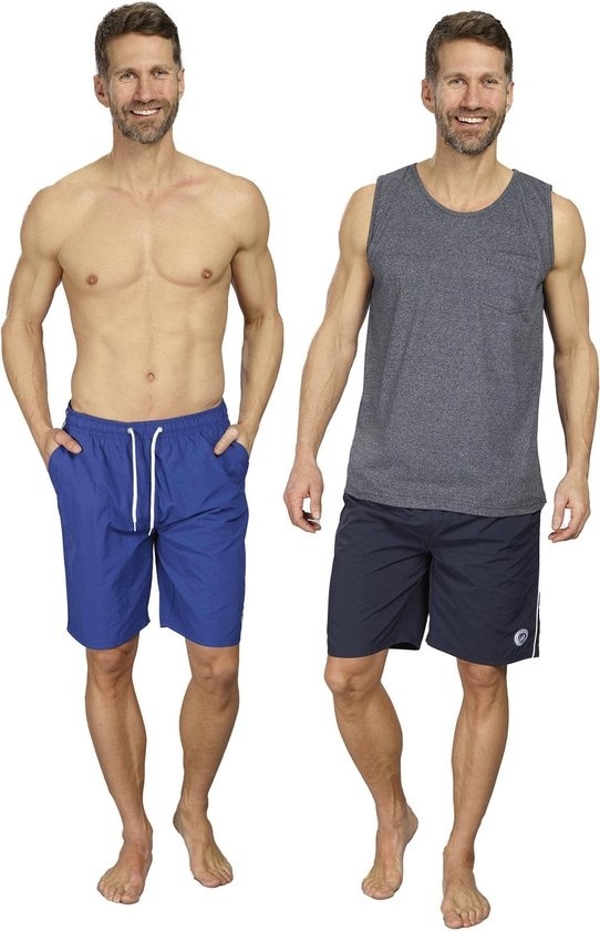 Short de loisir, couleur marine, taille XL