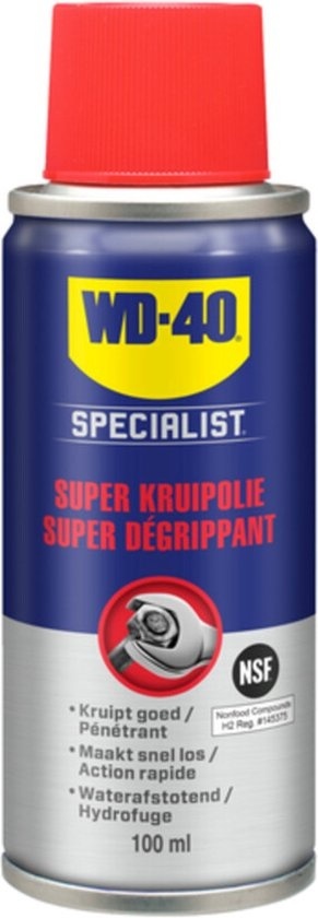 WD-40 Specialist® Super Creep Oil - 100ml - Lubrifiant - Détache rapidement les pièces coincées