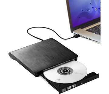 PuroTech PuroTech® Lecteur DVD/CD externe - Graveur - Connexion USB 3.0 - Plug & Play - Ordinateur portable - Windows, MacOS & Linux