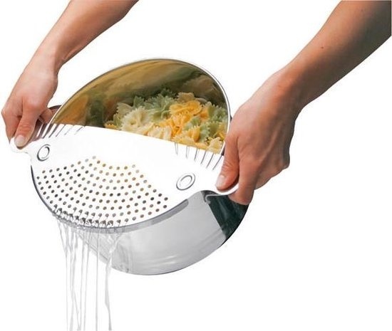Aide à l'égouttage Westfalia en acier inoxydable extra large. Pour casseroles jusqu'à 26 cm