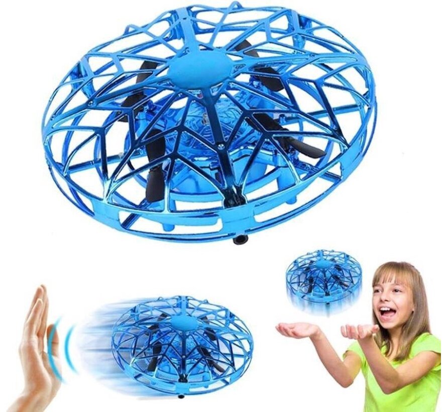 PuroTech Official - Mini Drone - Capteur anti-collision - Cadeau pour enfants - Ovni flottant - 4 hélices - Rechargeable par USB - Capteur infrarouge - Sûr - Protégé par une cage - Drone Ball - Pour les enfants - EB Store