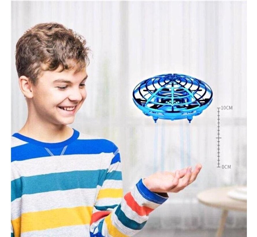 PuroTech Official - Mini Drone - Capteur anti-collision - Cadeau pour enfants - Ovni flottant - 4 hélices - Rechargeable par USB - Capteur infrarouge - Sûr - Protégé par une cage - Drone Ball - Pour les enfants - EB Store