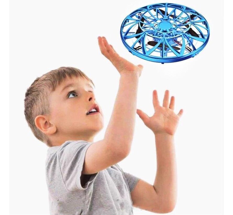 PuroTech Official - Mini Drone - Capteur anti-collision - Cadeau pour enfants - Ovni flottant - 4 hélices - Rechargeable par USB - Capteur infrarouge - Sûr - Protégé par une cage - Drone Ball - Pour les enfants - EB Store