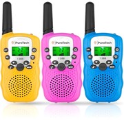 PuroTech Talkie Walkie 3-PACK - PuroTech - 3KM de portée - Pour enfants et adultes - Talkie Walkie - 22 canaux - Longue portée