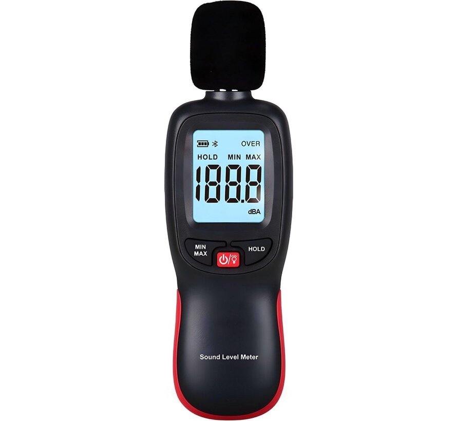 PuroTech Noise Meter - Décibelmètre numérique - Ecran LCD - Bruit - 30 dB à 130 dB - Mesure professionnelle du bruit - Isolation phonique - Piles incluses