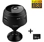 PuroTech - Smart Spy Camera 300mAh - Hidden Camera - Mini Camera - Spy Cam - WiFi 1080 HD - Incl. 32GB SD Card - Security Camera