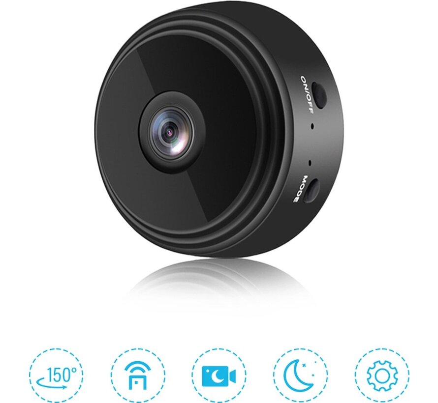 PuroTech - Smart Spy Camera 300mAh - Hidden Camera - Mini Camera - Spy Cam - WiFi 1080 HD - Incl. 32GB SD Card - Security Camera