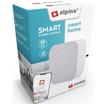 Alpina alpina Smart Home - Passerelle Zigbee intelligente - 230V - Connectez jusqu'à 50 appareils intelligents - Système plug-in - Efficacité énergétique