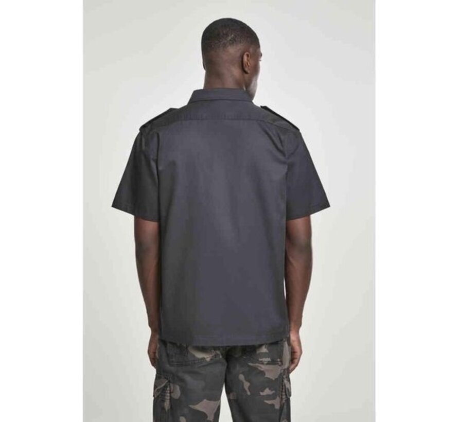 Urban Classics Shirt -5XL- US Shirt 1/2 Black