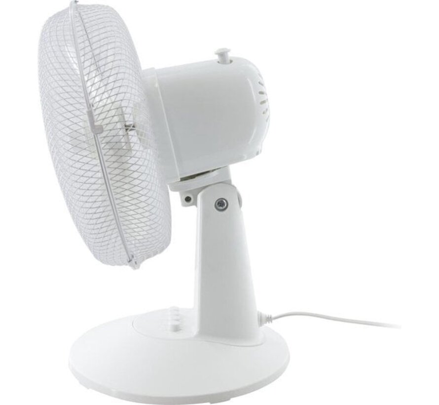 Tomado TFT3001W - Ventilateur de table - 45 cm de haut - 3 vitesses - Blanc