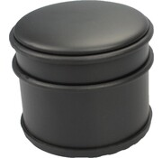 GS Quality Products GS arrêt de porte noir 1.1kg - Pour l'intérieur et l'extérieur - Butoir de porte Ø9 x 8 cm