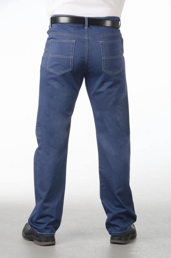 BEN BRIX Jean pour homme, souple et infroissable, bleu, taille 30 (court)