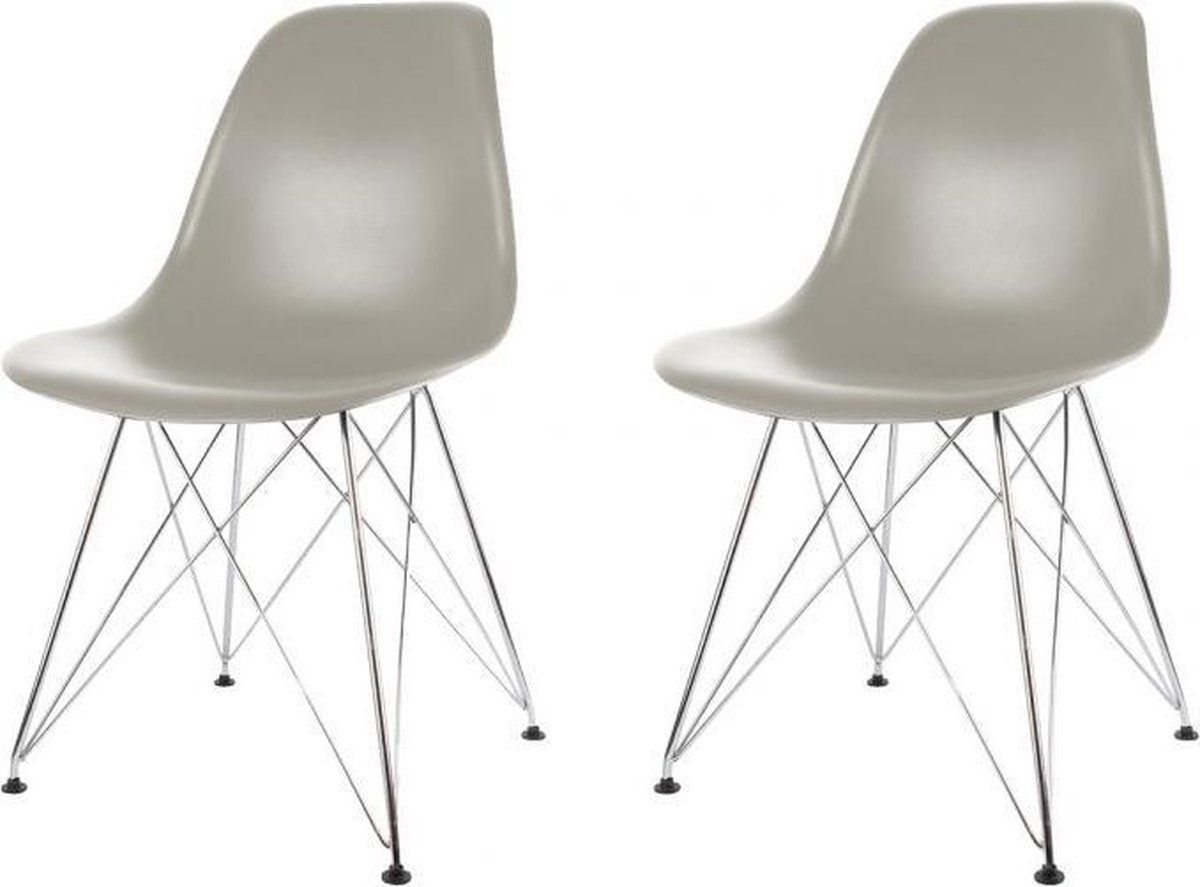 Chaises d'usine The concept - Gris - Lot de 2