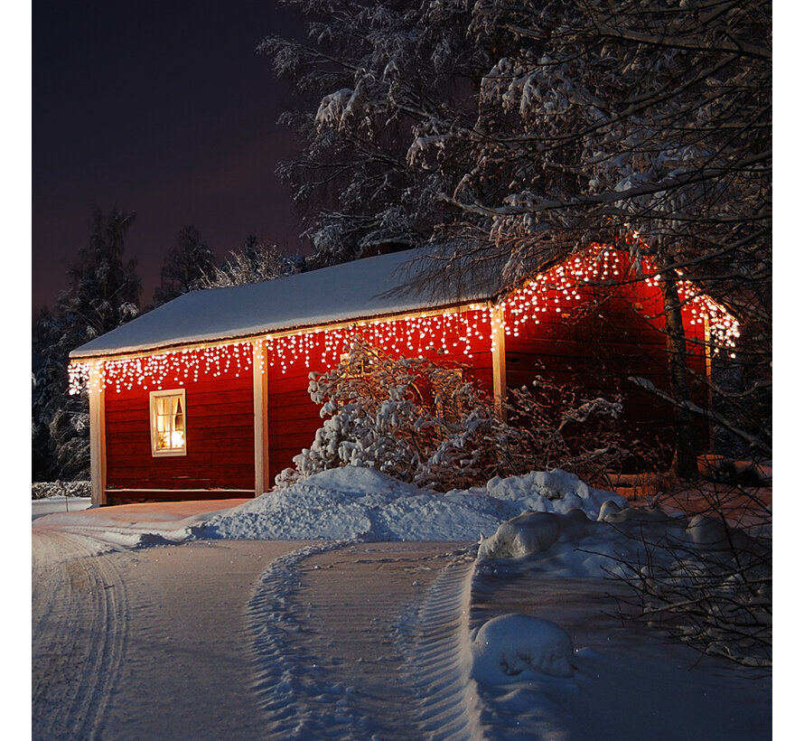 Monzana éclairage de Noël - glaçon - Noël 200 LED's 10m - blanc chaud