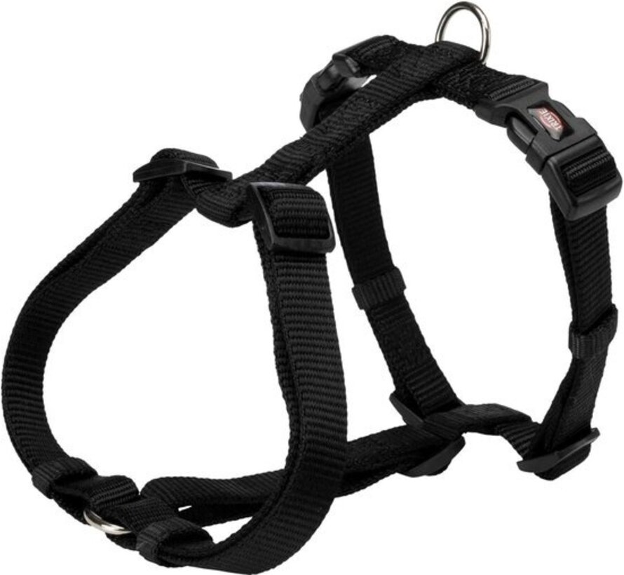 Trixie - Premium Dog Harness - Harnais H - Noir - 30-44 x 1 cm