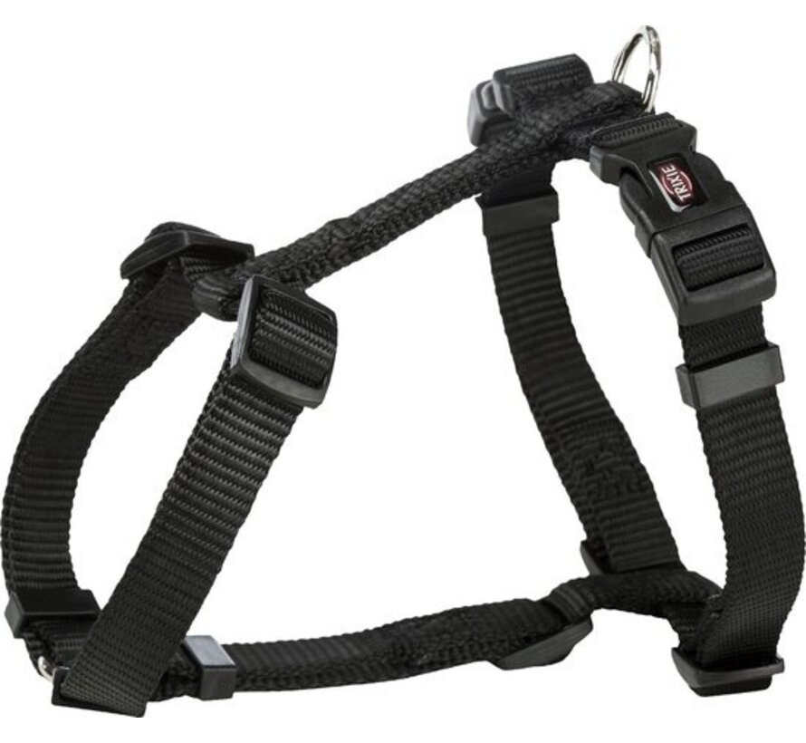 Trixie - Premium Dog Harness - Harnais H - Noir - 30-44 x 1 cm