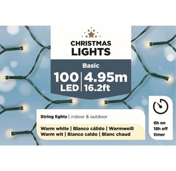 Christmas Lights Lumières de Noël Lumières de Noël - 100 LED - 4,95 m