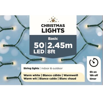 Christmas Lights Lumières de Noël Lumières de Noël - 50 LED - 2,45 m