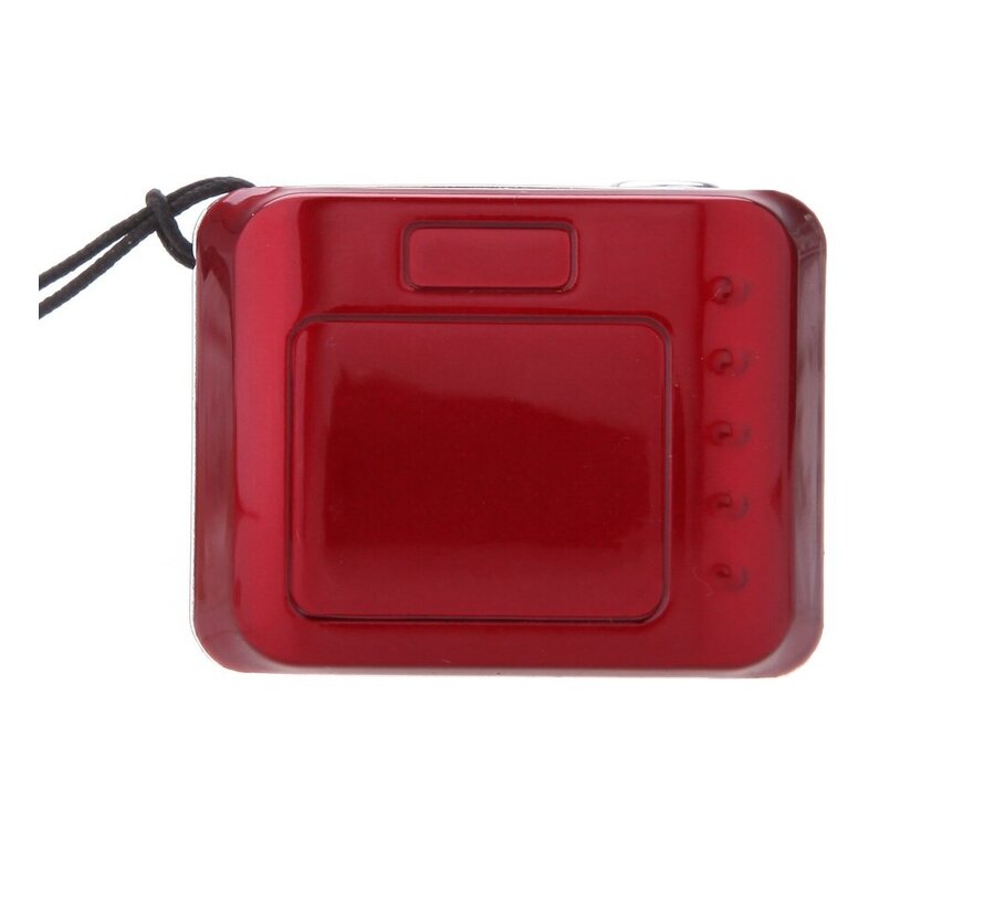 Camo - Mini caméra enregistreuse portable avec microphone - Porte-clés - Support 32 Go - Rouge