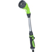 Kinzo Tuyau d'arrosage Kinzo Nozzle - 15"/38 CM - 8 niveaux de buses - se connecte au tuyau d'arrosage standard - Vert/Argent