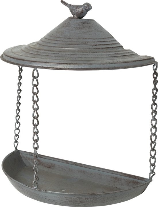 TRIXIE Baignoire murale - 400 ml et 22 × 25 × 11 cm - gris - pour oiseaux