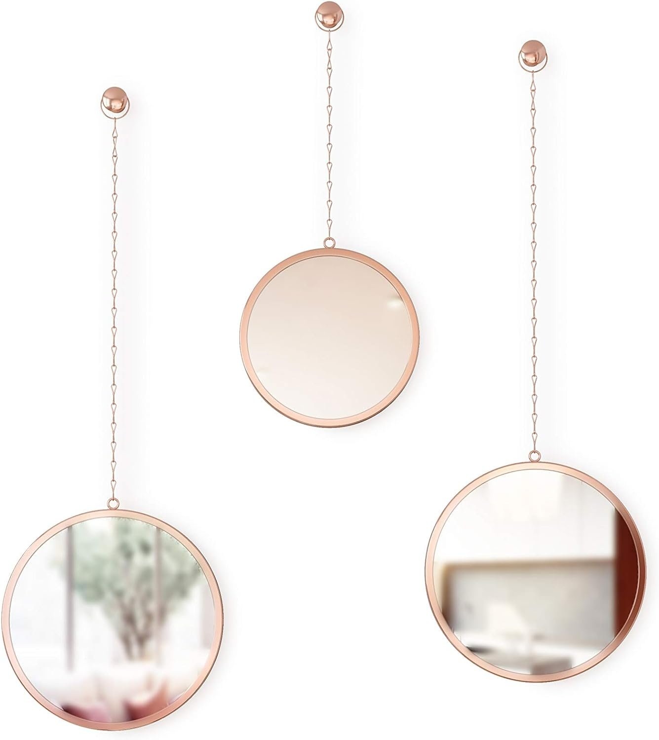 Miroirs décoratifs Umbra Dima Round - Lot de 3 - Cuivre