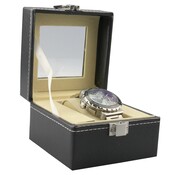 Merkloos Boîte à montres - Boîte à montres pour hommes et femmes - 1 montre - Noir