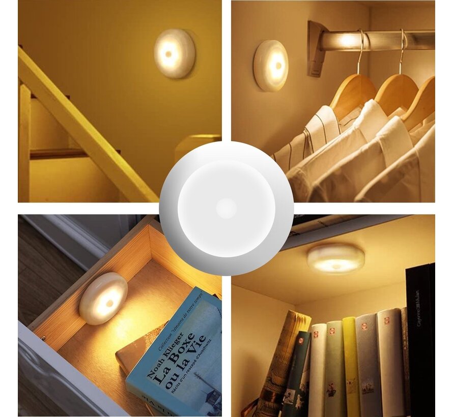 Veilleuse MM Brands - Éclairage d'armoire - LED - avec détecteur de mouvement - sans fil