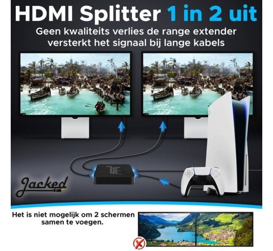 Répartiteur HDMI 2 voies 1 entrée 2 sorties ou 2 entrées 1 sortie - Commutateur HDMI 4K