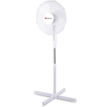 Alpina Ventilateur Alpina - Sur pied - Ø 40 cm - Inclinable - Fonction pivotante - Blanc