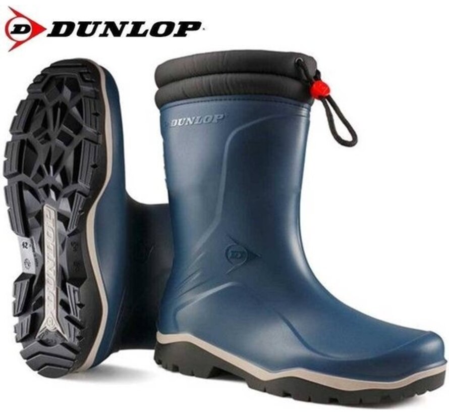 Dunlop K354061 Blizzard Kids boot lined PVC Blue/Grey/Black - blue - 33