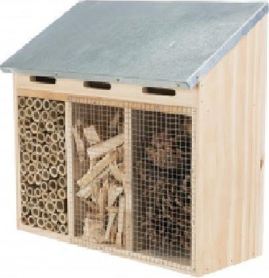 Trixie Hôtel à insectes - bois - 30x30x14cm