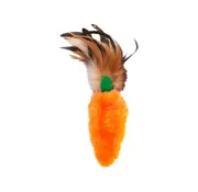 Kong Jouet pour chat Carotte avec plume - Orange