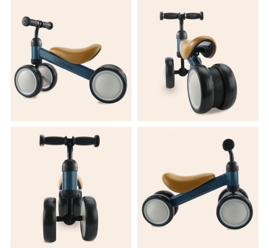 LifeGoods TurboToddler Balance Bike - Jouets à partir de 1 an - Scooter pour enfants - Bleu marine