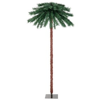 Coast Coast Palmier artificiel de 183 cm de haut avec branche en PVC - sapin artificiel illuminé pour la verdure de Noël