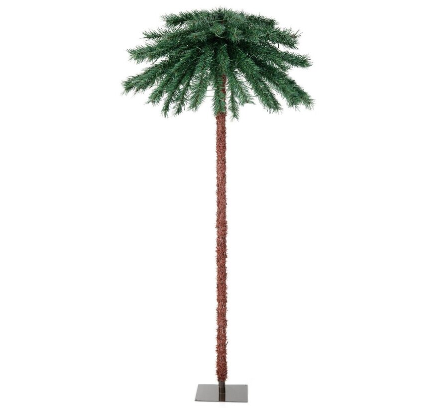 Coast Palmier artificiel de 183 cm de haut avec branche en PVC - sapin artificiel illuminé pour la verdure de Noël
