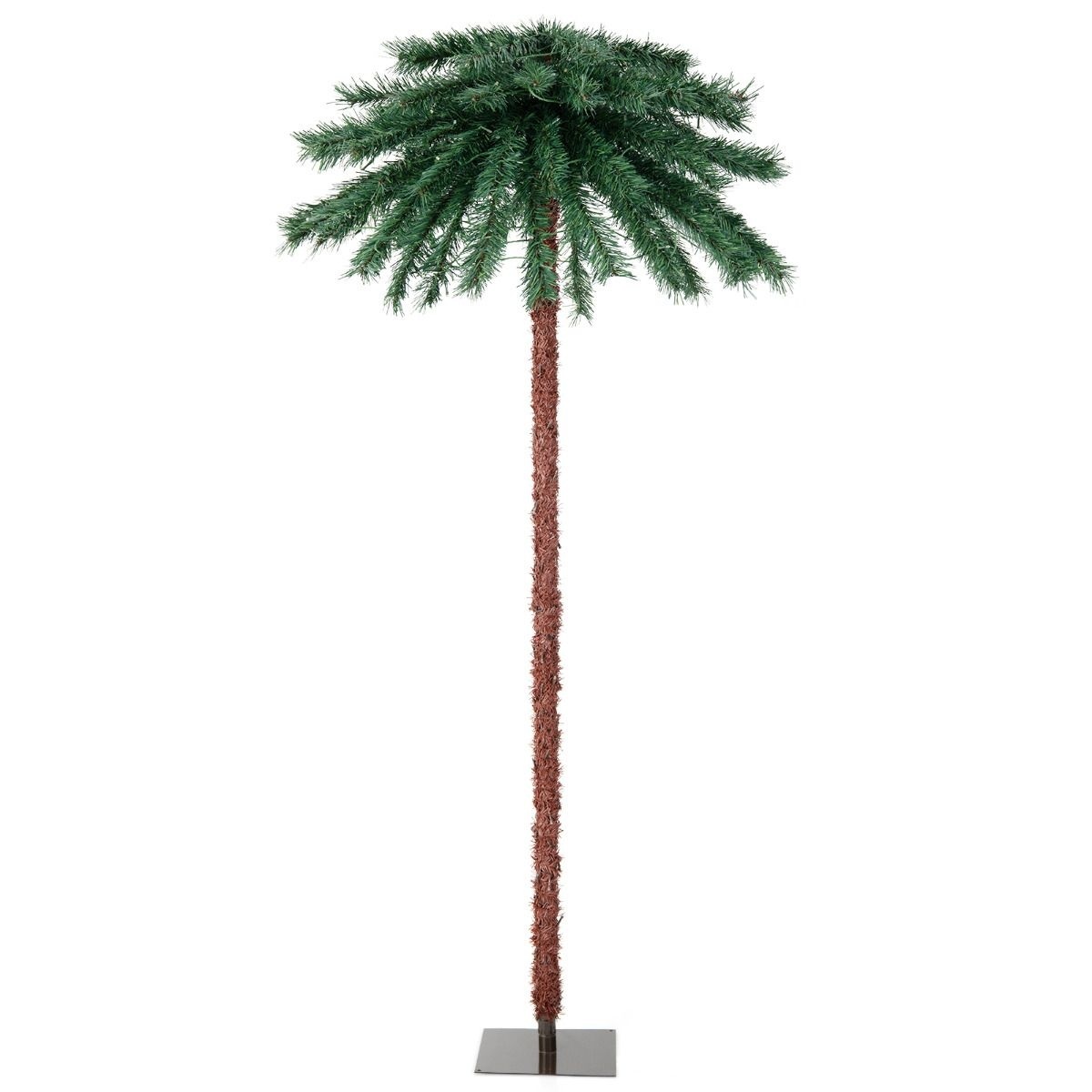 Coast Palmier artificiel de 183 cm de haut avec branche en PVC - sapin artificiel illuminé pour la verdure de Noël
