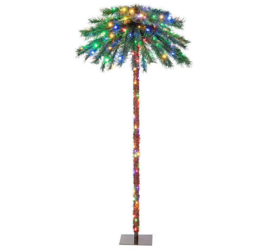 Coast Palmier artificiel de 183 cm de haut avec branche en PVC - sapin artificiel illuminé pour la verdure de Noël
