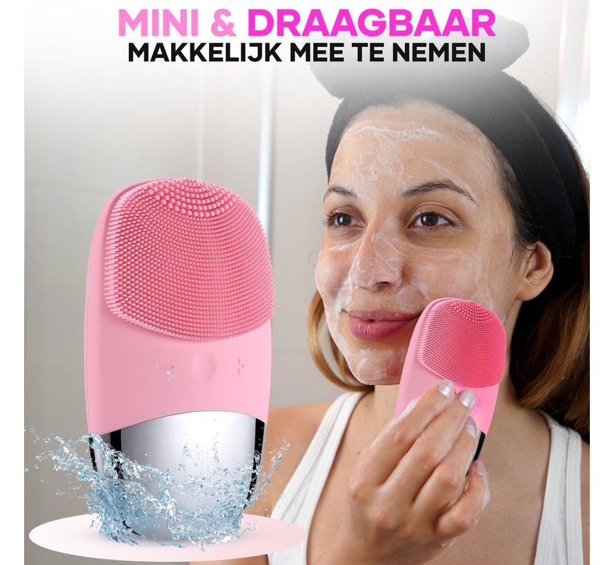 MoreWomen® - Nettoyeur de visage électrique - Brosse pour le visage - Exfoliant pour le visage - Imperméable à l'eau