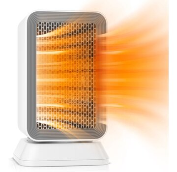 MATTI MATTI® - Réchaud à ventilateur - Réchaud électrique - Réchaud en céramique - Fonction oscillation et minuterie 1000W