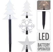 S.I.A. S.I.A. Lumières de Noël LED sur broche de terre IP44 + minuterie 5 pièces assorties