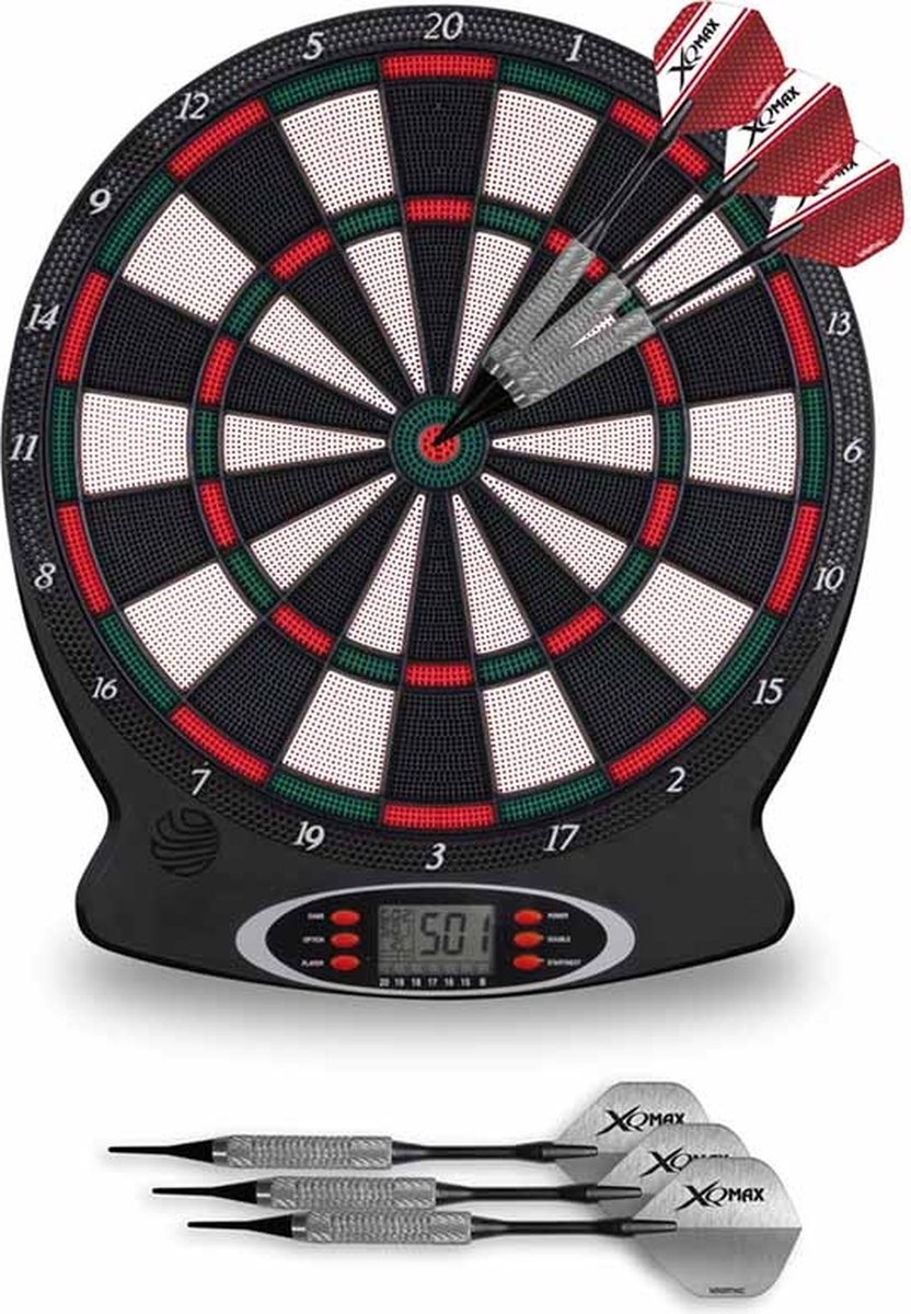 Jeu de fléchettes électrique XQ Max - 159 variantes de jeu - Flèches incluses
