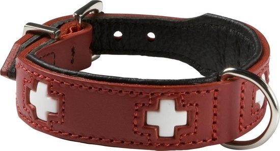 Collier pour chien Hunter Swiss Red/Black (35-39.5 cm)